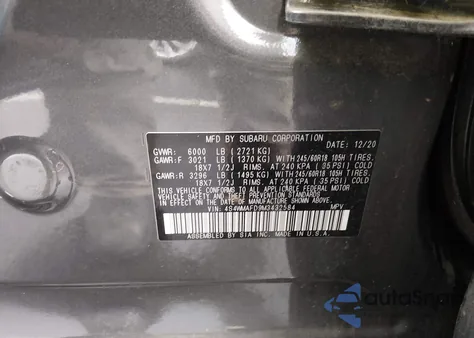 2021 Subaru Ascent Premium from USA, damaged, VIN 4S4WMAFD9M3432584